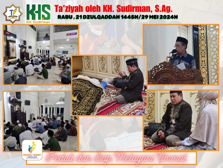 Tokoh Masyarakat Telkomas Meninggal, Kiai Sudirman Bawakan Tauziah