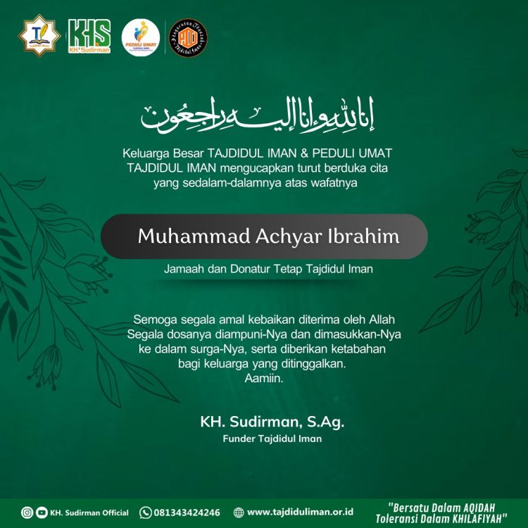 Sosok Almarhum Muhammad Achyar Ibrahim di Kenal Ramah