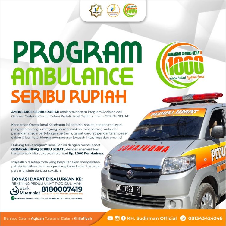 Lagi, Kiai Sudirman Ingatkan Dahsyatnya Sedekah Rp. 1000