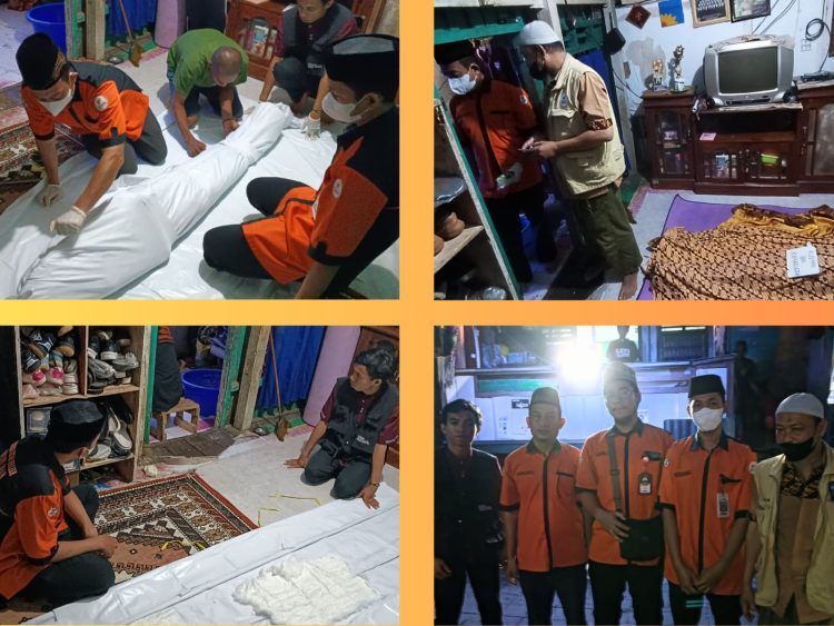 Tak Kenal Tempat dan Waktu, Tim PJTI Urus Jenazah Dengan Ikhlas