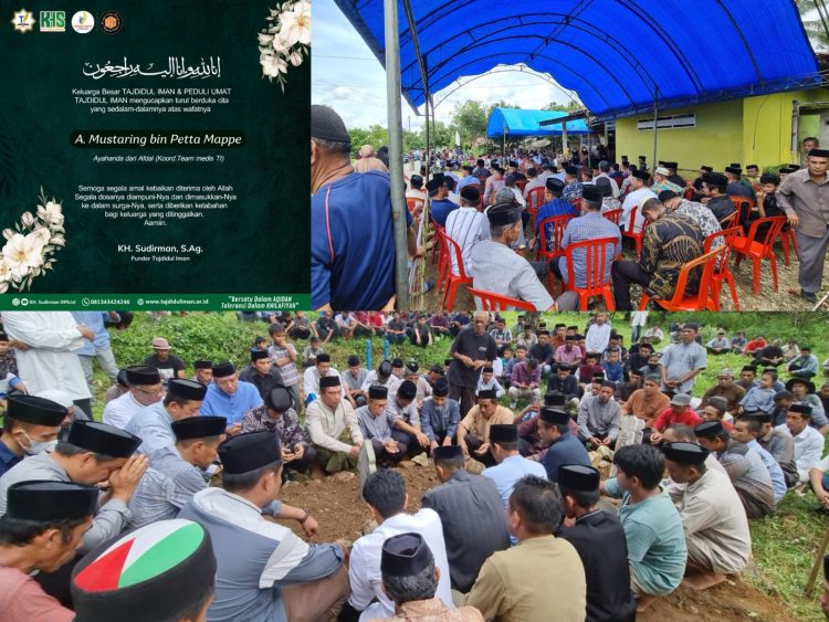 Tajdidul Iman Melayat ke rumah Duka Ayahanda Afdal Koordinator Tim Medis TI