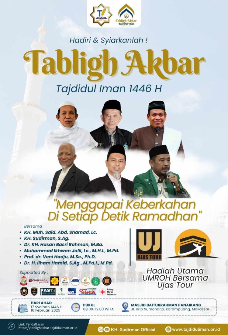 Sejumlah Pendakwah Kondang Bakal Semarakkan Tabligh Akbar Tajdidul Iman