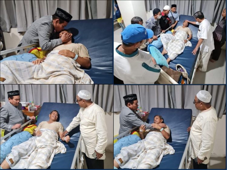 Besuk Salah Satu Donatur TI, Ini yang Dilakukan Kiai Sudirman