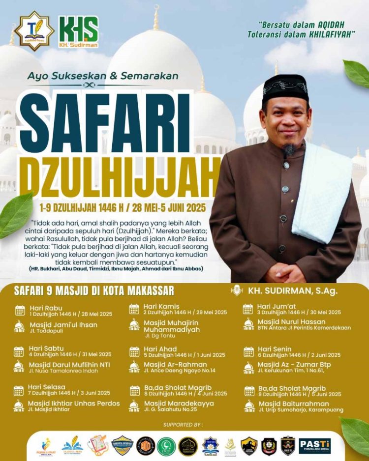 Tajdidul Iman Bakal Kembali Gelar Safari Dzulhijjah 1446 Hijriah