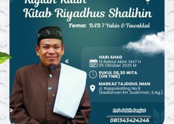 Bawa Kajian Kitab Riyadhussholihin KH Sudirman Beberkan Bab Yakin dan Tawakkal