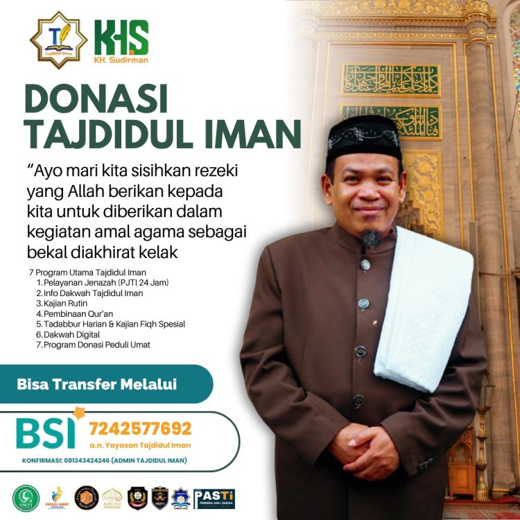 Tajdidul Iman, Ajak Warga Bantu Perkembangan Daksosdik Peduli Ummat