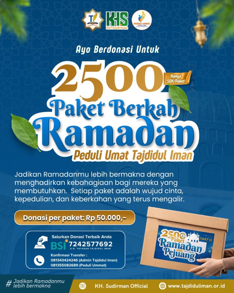 Bersama Lazismu, Tajdidul Iman Bakal Menyalurkan ZIS