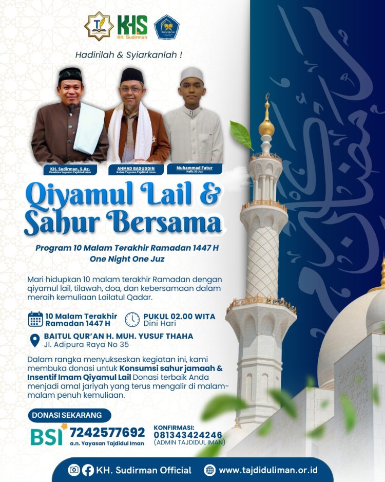 Jemput Lailatul Qadar, YTI Ajak Hidupkan 10 Malam Terakhir Ramadan 1447 H
