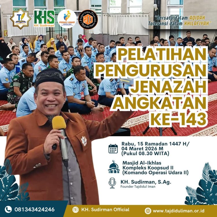 TNI AU dan Tajdidul Iman Kembali Gelar Pelatihan Penyelenggaraan Jenazah