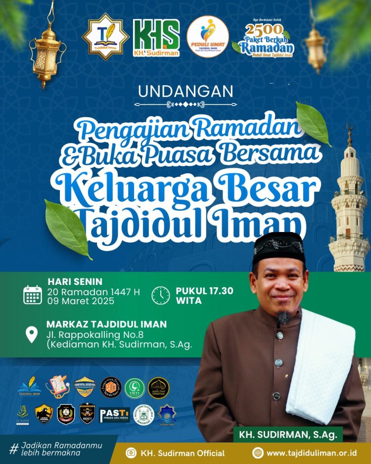 Tajdidul Iman Gelar Buka Puasa Bersama, Begini Pesan Kiai Sudirman