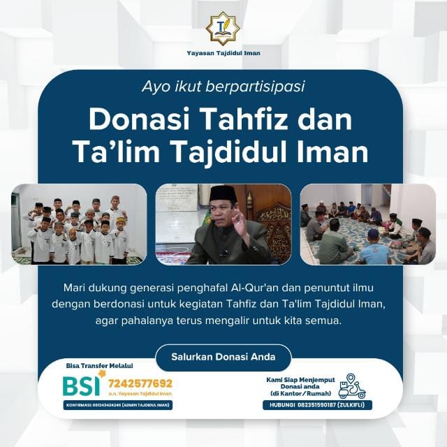 Dahsyatnya Sedekah Bagi Penghafal Quran di Tajdidul Iman