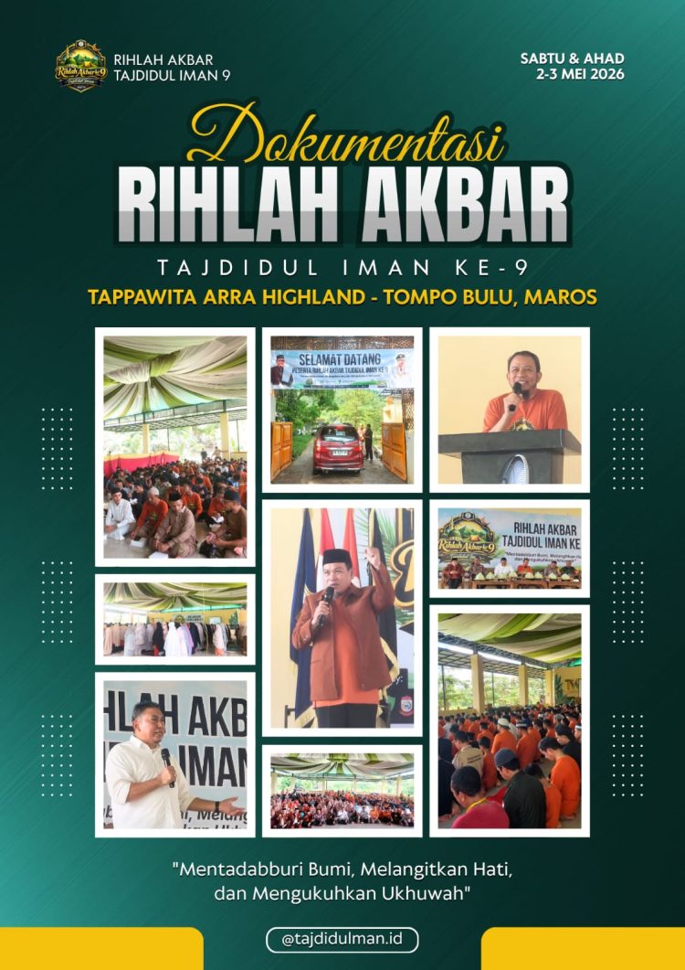 Luar Biasa, Rihlah Akbar ke 9 Tajdidul Iman di Hadiri Pejabat Pemrov Sulsel, Maros dan makassar