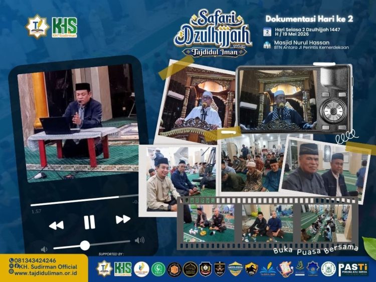 Hari kedua Safari Dzulhijjah– Tajdidul Iman di BTN Antara, Dipenuhi Ratusan Jamaah