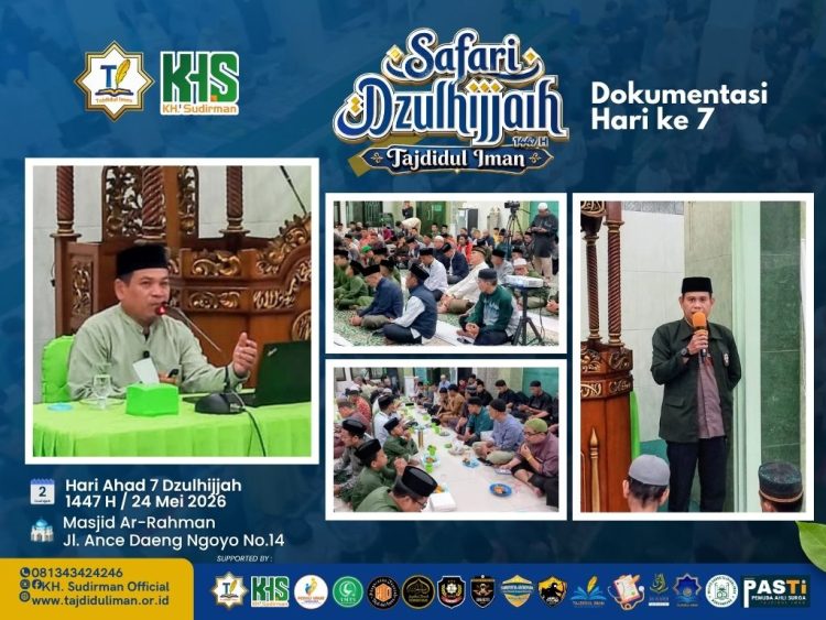Hari ke 7 Safari Dzulhijjah Tajdidul Iman, Peserta Membludak Hingga Pengurus Masjid Kewalahan