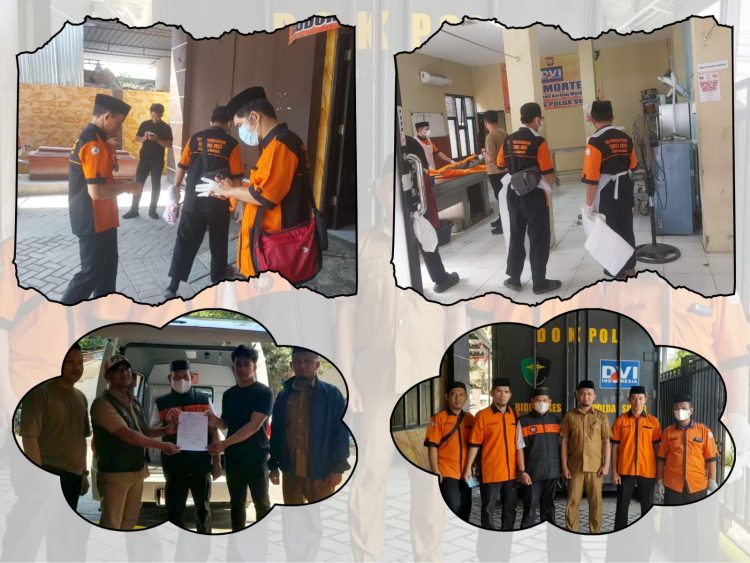 PJTI Urus Jenazah Tanpa Identitas (Tunawisma) di RS Bhayangkara Makassar
